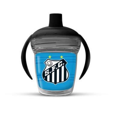 Imagem de Copo Infantil Transição Santos - Baleião e Baleinha Anti Vazamento 170