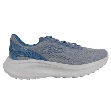 Imagem de Tênis Olympikus Triunfo 3 EVASense Masculino, Cinza, Azul, 41