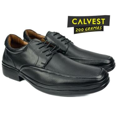 Imagem de Sapato Masculino Calvest 200 gramas em Couro Carneiro Tamanho:39Cor:Pr