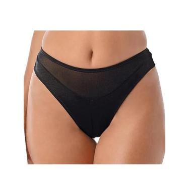 Imagem de Cinta Fio Dental Lucilia DeMillus 046024, Preto, ME