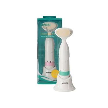 Imagem de Escova para limpeza facial elétrica vibratória com cerdas macias minis