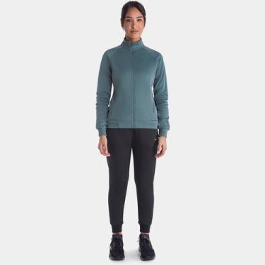 Imagem de Agasalho Mizuno Basic II Feminino, Verde, G