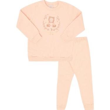 Imagem de Conjunto Moletom Menina Pulla Bulla Ref. 50221, Rosa, 2