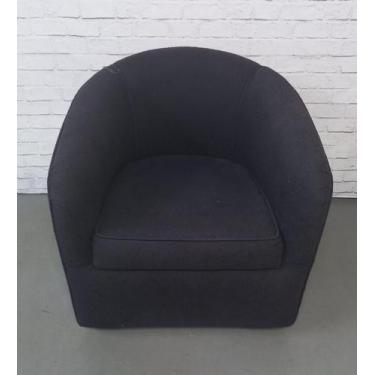 Imagem de Poltrona cor Preta com Rodinhas - Via Decor