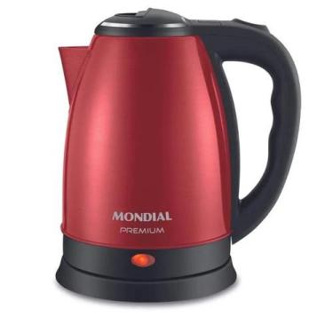 Imagem de Chaleira Elétrica Pratic Inox Ce06r Vermelha Mondia - Mondial, 220V