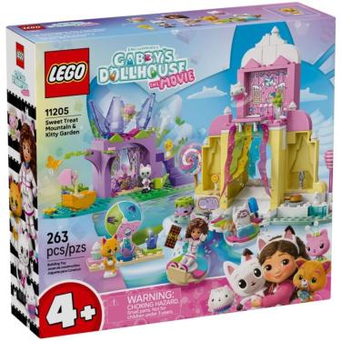 Imagem de Conjunto de Blocos de Montar Lego Gabby's Dollhouse Monte dos Docinhos e Jardim da Fadinha 263 Peças
