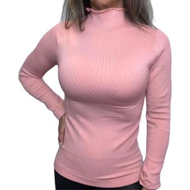 Imagem de Blusa Segunda Pele Térmica Canelada Feminina Gola Alta - jst, Único, V