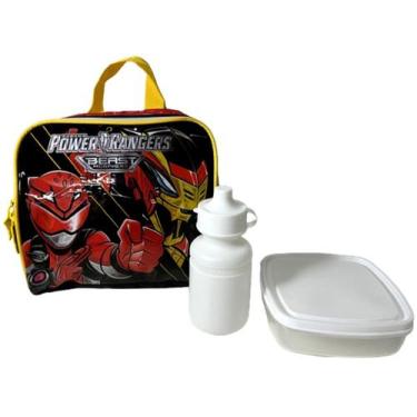 Imagem de Lancheira Escolar Térmica Infantil Juvenil  Estampa Boneco Power Range