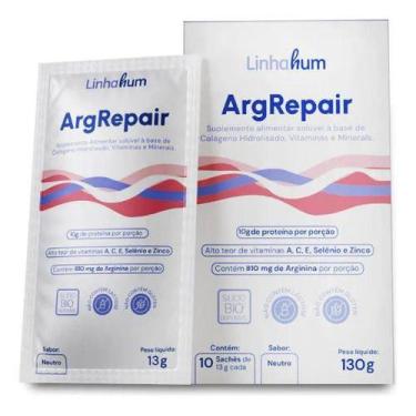 Imagem de Suplemento Argrepair 10 Saches 13g Linhahum para cicatrização de ferid