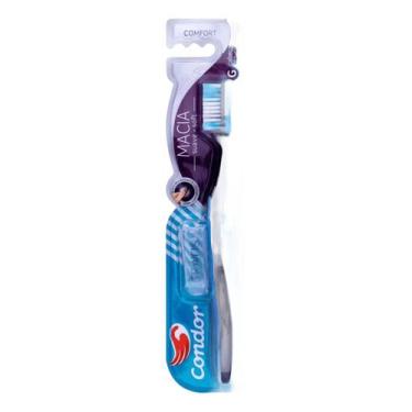 Imagem de Escova Dental Macia Condor Comfort Cabeca G Gratis Capa