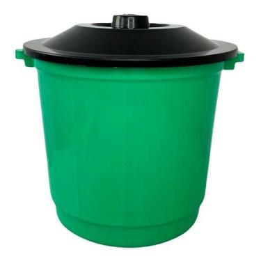 Imagem de Kit c/ 4 Lixeira Plastica Com Tampa E Alca 10lts P/ - Arqplast
