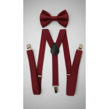 Imagem de Kit Suspensório E Gravata Borboleta Adulto - Congratulations Store