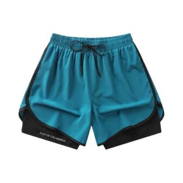 Imagem de Shorts Esportivos Unissex S-5XL De Camada Dupla Antirreflexo 2025 Verã
