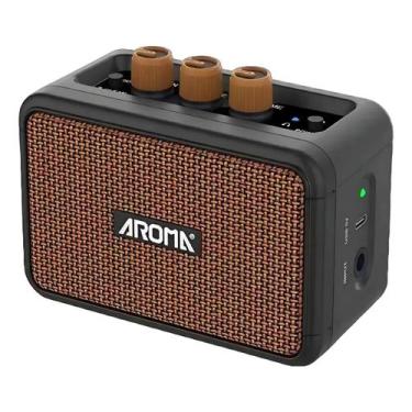 Imagem de Amplificador de Guitarra Aroma 5W Bluetooth AG04 Compacto Mini Pequeno
