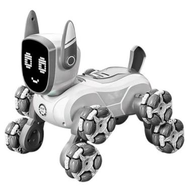 Imagem de Cão Robô Inteligente Recarregável Brinquedo Interativo Controle Remoto