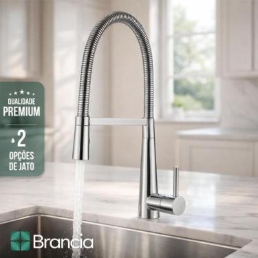 Imagem de Torneira Cozinha Gourmet Monocomando Cromada Cor Cromado Ducha Extensí