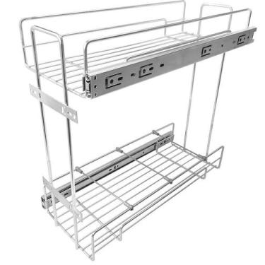 Imagem de Porta Latas e Óleos Duplo Lateral 200x425x450mm J1-200 3367 Inox Jomer