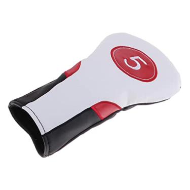 Imagem de Capa de Golfe para Taco de Golfe 460cc Driver Madeira Capa para Cabeça de Golfe Manga , Branco 5