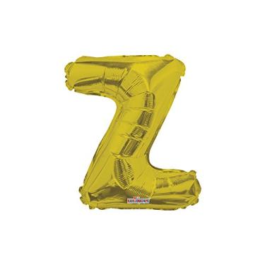 Imagem de Regina 107008.8, Balão Metalizado Mini Shape Letra Z Pack, Dourado