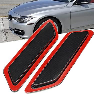 Imagem de KYYET Compatível com BMW F30 F31 2012 2013 2014 2015 Série 3 Par de refletores laterais (lentes fumê)