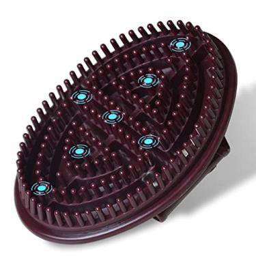 Imagem de Massageador manual de tecido profundo em forma de palma, luvas de massagem para pescoço, peito, pés, isquiotibiais, coxas, escova de massagem para cuidados com o corpo