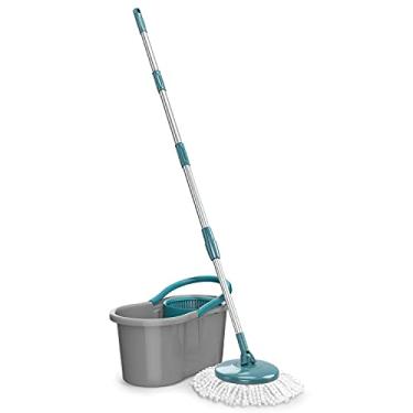 Imagem de Mop Giratório Fit, Balde 8 litros, limpa, centrifuga, lava e seca, MOP5010, Flash Limp