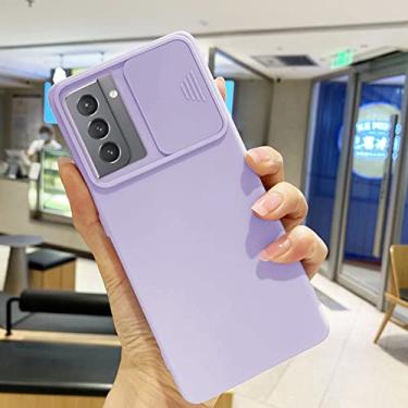 Imagem de Capa de telefone de lente de câmera deslizante fashion para Samsung Galaxy A51 A32 A52 A31 S21 Plus S20 FE A72 A50 A42 A22 A12 A52S 5G A 32 A03S 164 Capa, Purple04, Para A22 4G (M22 M32)