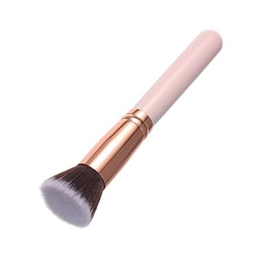 Imagem de Zwbfu Pincel de base Flat Top Pincéis de polimento Pincel de pó para contorno de leque Pincel para maquiagem Pincel para blush