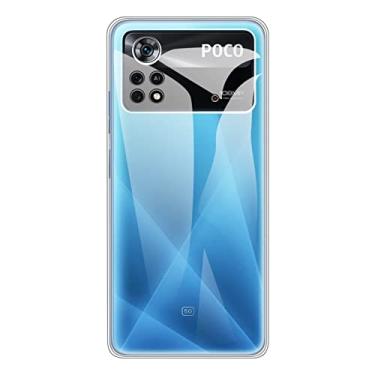 Imagem de Capa para Xiaomi Poco X4 Pro 5G, capa traseira de TPU macio à prova de choque silicone anti-impressões digitais capa protetora de corpo inteiro para Xiaomi Poco X4 Pro 5G (6,67 polegadas)