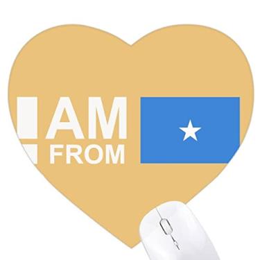 Imagem de Mouse pad I Am From Somalia Art Deco moderno coração tapete de borracha para escritório