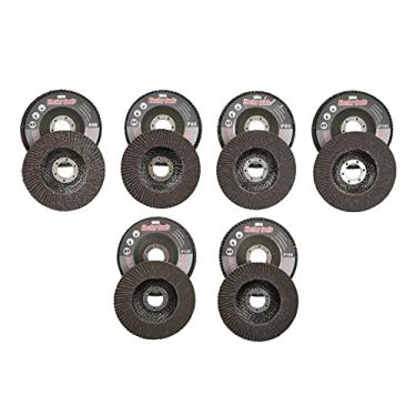 Imagem de 12 discos de lixa de granulação variada de 11 cm 40/60/80/100/120/180