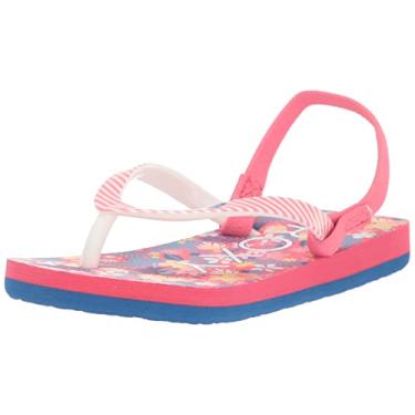Imagem de Roxy Girls TW Pebbles Flip Flop Sandals, Pink/Boysenberry 214, 9 Toddler