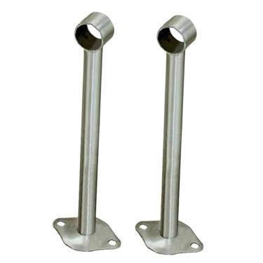 Imagem de Baoblaze 2X Suporte para haste de suporte para suporte de trilho de guarda-roupa, 25 mm – 250 mm