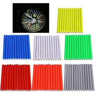 Imagem de 96PCS Refletores de Bicicleta para Motocicleta e Estrada, Rodas Coloridas para Decoração de Bicicleta, Refletores de Roda