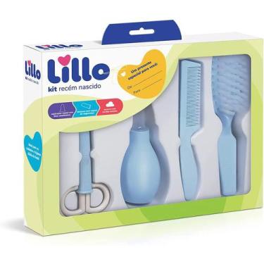 Imagem de Kit Higiene Recém Nascido - Lillo Aspirador Nasal/Kit Unha/Escova E Pe