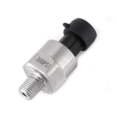 Imagem de Transdutor de Pressão de Aço Inoxidável Rosca 1/8NPT Sensor Transdutor 30/100/150/200/300/500 psi para Óleo Combustível Ar Água (300PSI)