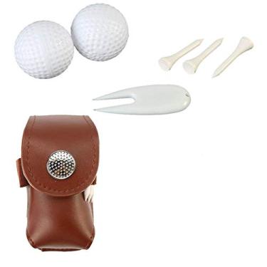 Imagem de Bolsa de golfe Bnineteenteam com clipe para bolsa, à prova d'água, acessórios esportivos para golfe com camisetas, bolas de golfe e ferramenta de mergulho para treinamento ao ar livre, coffee