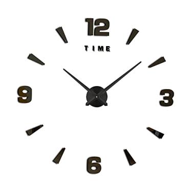 Imagem de Tingpai Relógio de Parede DIY Relógio de Parede Sem Moldu Espelho 3D G nde Mudo Adesivos de Parede pa Sala de estar Deco ção de Casa
