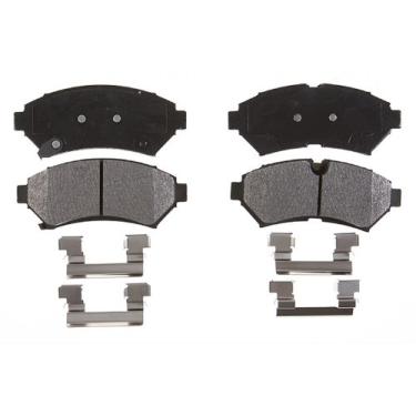 Imagem de ACDelco Conjunto de pastilhas de freio a disco frontal semi-metálica profissional 17D753M