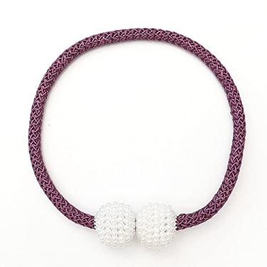 Imagem de Correia de cortina sem montagem de cortina perfurada tira magnética fivela de cortina prendedores de cortina suportes de cortina, T12,1 Pçs