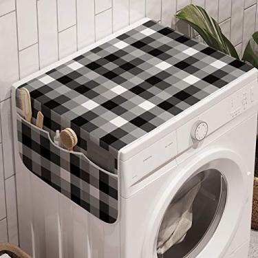 Imagem de Organizador de máquina de lavar multicolorido Lunarable, Dark Gray, 47" x 18.5", 1