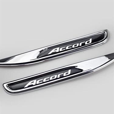 Imagem de AUTO-P é adequado para Honda Accord 2014 – 2017 acessórios exteriores de carro modelando 2 conjuntos de adesivos para para-choque de carro (revestimento de ABS)