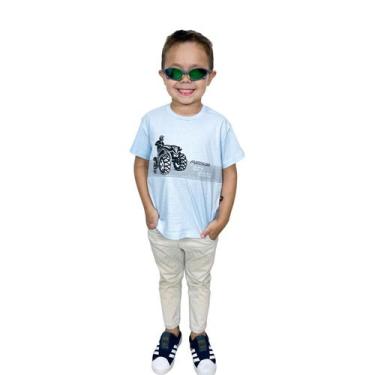 Imagem de Camiseta Infantil Masculina Azul Off Road - Luck Silver