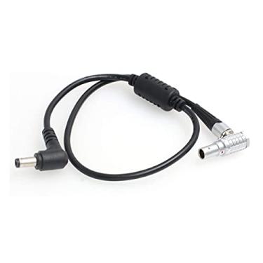 Imagem de SZRMCC Ângulo reto DC 5,5 x 2,5 mm Barril para Ângulo Direito 0B Cabo de alimentação macho de 2 pinos para Teradek Bond Bolt Cube SmallHD