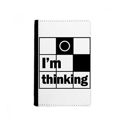 Imagem de Porta-cartão I'm Thinking Quote Passport Holder Notecase Burse, Multicolor