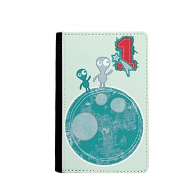 Imagem de Bolsa para passaporte Universo e Monstro Alienígena na Terra Notecase Burse Capa Carteira Cartão, Multicolor