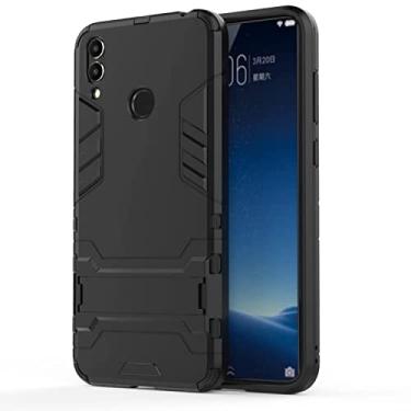Imagem de HONGYAN Capa de telefone Caso PC + TPU à prova de choque para Huawei Honor 8C, com suporte Capa protetora