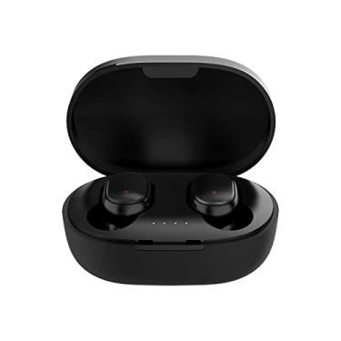 Imagem de Fones de ouvido intra-auriculares sem fio BT 5.0 Fones de ouvido esportivos leves para iOS/Android Som estéreo Hi-Fi, preto