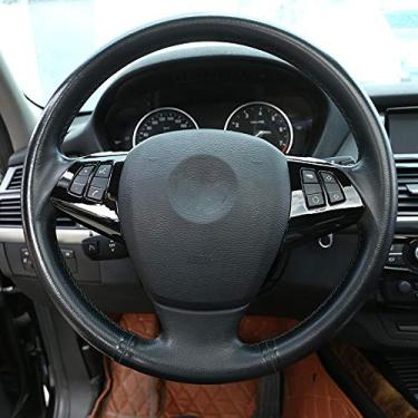 Imagem de JIERS Para BMW X5 2008-2013, moldura de painel de decoração de botão de volante ABS interior de acessórios de carro