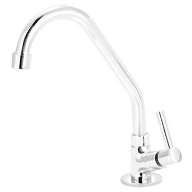 Imagem de Torneira De Cozinha Mesa Metal Bica Movel Luxo 1/4v